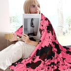 Twin Size Blanket, Hot Pink, 60"x80" - Image 3