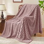 BEDELITE Berry Purple Fleece Throw Blanket for Couch, 50x60 Inches - Image 5