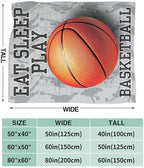 Basketball Blanket for Girls Women Boys Men Adults Kids Soft Cozy Fleece Sports Throw Blankets Gifts Warm Flannel Plush Lightweight Decor for Couch Bed Sofa 60"X50" - Image 7