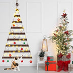 Vercraft Cat Proof Wall Christmas Tree with Light Hanging Mounted Wood - Image 6