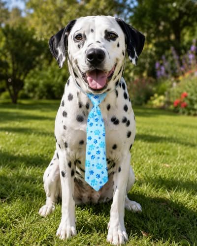 PET SHOW 30 Pack Paw Print Dog Ties Neckties Bulk for Large Dogs - Image 7
