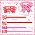 Huhumy 50 Pcs Valentine's Dog Bow Ties Valentine's Dog Collars Bulk - Image 2