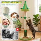 51'' Extra Tall Cat Scratching Post,Heavy Duty Thick Sisal for Indoor Adult - Image 5