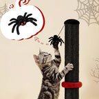 Gothic Cat Scratching Post with 40 Pcs Halloween Cat Toys, Gothic Cat Tree - Image 4