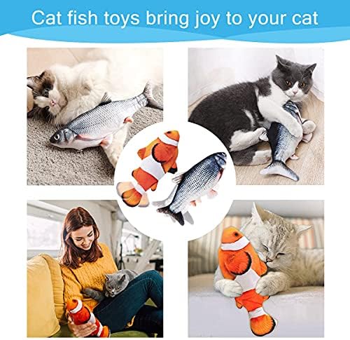 Interactive Cat Toys Flopping Fish with Catnip, Motion Activated Cat Toy - Image 6