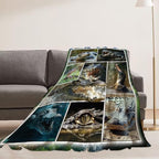 Crocodile Blanket Alligator Animal Throw Blankets Gifts for Girls Boys Kids Crocodile Lover Soft Cozy Fleece Plush for Couch Sofa Bed 80"x60" - Image 3