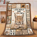 Lynx Blanket, Bobcat Throw Gifts Decor for Girls Women 60"X50" by Unknown