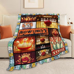 Bowling Blanket Bowling Throw Blanket Gifts for Bowling Lovers Women Men Boys Girls Kids Adults Super Soft Cozy Plush Fluffy Fuzzy Fleece Blanket Home Decor 40''X50'' - Image 5