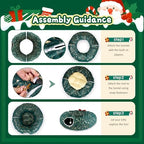 Cat Tunnel Bed Under Christmas Tree, 3FT Folding Kitten Tunnels - Image 7