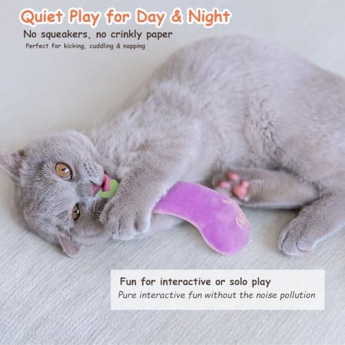 ETEKYER 5Pcs Catnip Cat Toys for Indoor Cats Kitten, Cute Vegetable Shape - Image 5