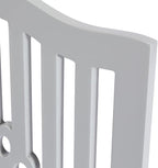 Pet Gate, Wooden Free Standing Dog Gate for Small Dogs and Cats. Great Folding Fence for Doorways, Halls, Stairs. Grey