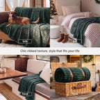 Bedsure Soft Twin XL Blanket for Bed Dorm Christmas Green 66"x90" - Image 4