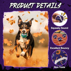 Civaner 6 Pcs Halloween Dog Toys Bulk, 2.5 Inch Squeaky Tennis Balls - Image 3