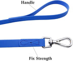 Waterproof Dog Training Leash 50FT 30FT 15FT 10FT 5FT Heavy Duty Recall Long Lead for Large Medium Small Dogs (5FT, Blue)