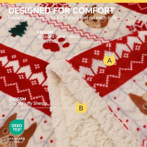 Luciphia Waterproof Blanket for Twin Bed Reversible Fleece Couch Cover - Image 2