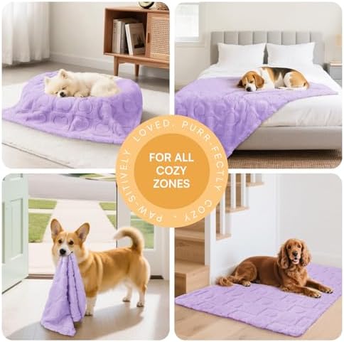 Luciphia Soft Small Dog Blanket 300GSM Fleece Throw Puppy Cat,30"x20" - Image 3