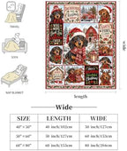 Dachshund Christmas Throw Blanket Cute Dog Holiday Gifts 50''x60'' - Image 6