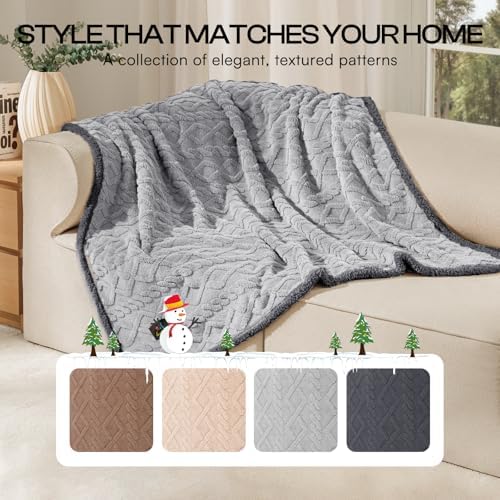 Luciphia Waterproof Dog Blanket, Reversible Sherpa Fleece for Couch Cover - Image 5