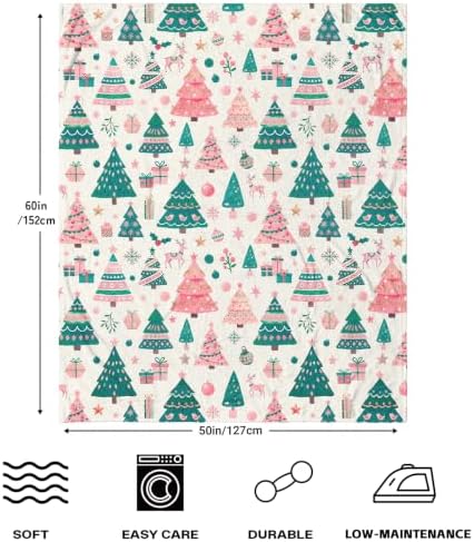 Christmas Blanket, Holiday Themed Gifts for Women, 50x60inches - Image 2