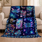 Dragonfly Blanket Dragonfly Throw Blanket Gifts for Women Men Boys Girls Kids Adults Super Soft Cozy Plush Fluffy Fuzzy Fleece Blanket Home Decor 60''X80'' - Image 5