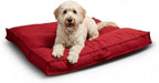 Happy Hounds Milo Square Tufted Pillow Dog Bed, Scarlet, Large (40" x 40")