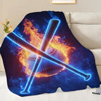 Baseball Blanket for Girls Women Boys Men Adults Kids Soft Cozy Fleece Sports Throw Blankets Gifts Warm Flannel Plush Lightweight Decor for Couch Bed Sofa 80"X60" - Image 4