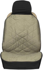 PetSafe Happy Ride Quilted Bucket Seat Cover - Long-Lasting Waterproof Padded Seat Protection with Secure Seatbelt Access - Keeps Leather Seats Clean & Protects from Scratches - Green