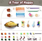 Gothic Cat Scratching Post with 40 Pcs Halloween Cat Toys, Gothic Cat Tree - Image 3