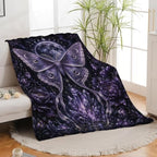 Luna Moth Blanket, Mystical Moth Throw Gift for Girls Women 60"X50" - Image 2