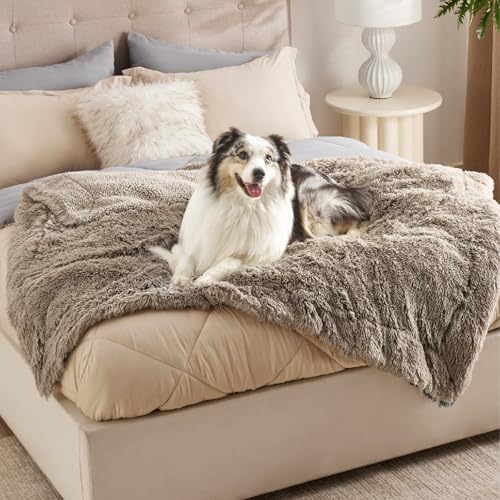 Bedsure Waterproof Dog Blankets for Large Dogs, Fluffy Faux Fur, 50×60" - Image 6
