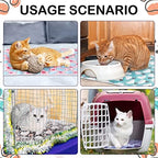Reginary 4 Pcs Guinea Pig Fleece Cage Liners, Heart Pattern, 35 x 24 Inch - Image 4