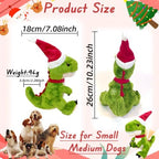 Christmas Plush Dog Squeaky Toys, Xmas Interactive Tough Chew Toys - Image 4