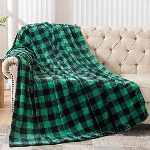 BEDELITE Buffalo Plaid Flannel Fleece Throw Blanket for Couch - Image 4