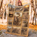 Rattlesnake Blanket, Reptile Snake Throw Gift for Adult Kid 50"X40" - Image 2
