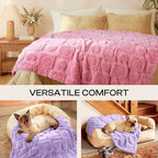 Luciphia 2 Pack Small Dog Blanket, Cozy Fleece Throw for Puppy Cat,57"x40" - Image 4