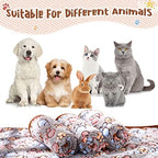 Tatuo 4 Pcs Fleece Dog Blanket for Puppy Cat, Black, 30 x 20.5 in, Paw - Image 6
