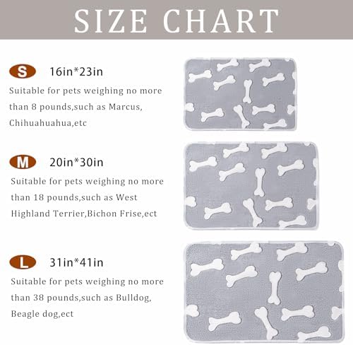 1 Pack 3 Blankets for Dog Puppy Cat (Medium 30x20'', Star, Bone, Love) - Image 3