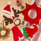 Talltalk 3 Pack Dog Christmas Costume Classic Christmas, Santa Caps Collars - Image 4