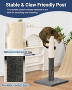 Happi N Pets Tall Cat Scratching Post, Large Cat Scratchers for Indoor Cats - Image 2