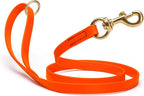 Viper Biothane K9 Working Dog Leash Waterproof Lead for Tracking Training Schutzhund Odor-Proof Long Line with Solid Brass Snap for Puppy Medium and Large Dogs 6ft, Hunter Orange