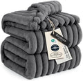 Bedsure Soft King Size Blankets for Bed Frost Gray 108"x90" by BEDSURE