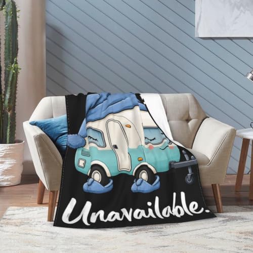Sleepy Bus Blanket Throw Gift for Girls Women 80"X60" - Image 2