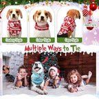 Huhumy 100 Pcs Christmas Dog Bandanas Bulk Pet Scarf Bibs Neckerchief Decor - Image 6