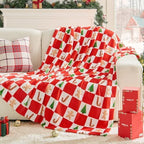 BEDELITE Checkered Christmas Twin Blanket for Decor & Gift, 60"x80" by BEDELITE