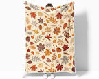 Fall Throw Blanket Autumn Leaves Decor Thanksgiving Fuzzy Fleece Soft Blankets and Throws for Living Room Couch Sofa Bed Chair 50 X 60 Inch - Image 6