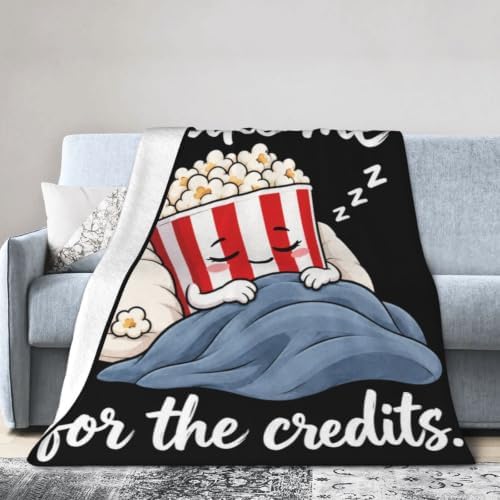 Sleepy Popcorn Blanket Throw Gift for Girls Women 60"X50" - Image 4