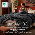 Bedsure Soft King Size Blankets for Bed Grey 108"x90" - Image 3