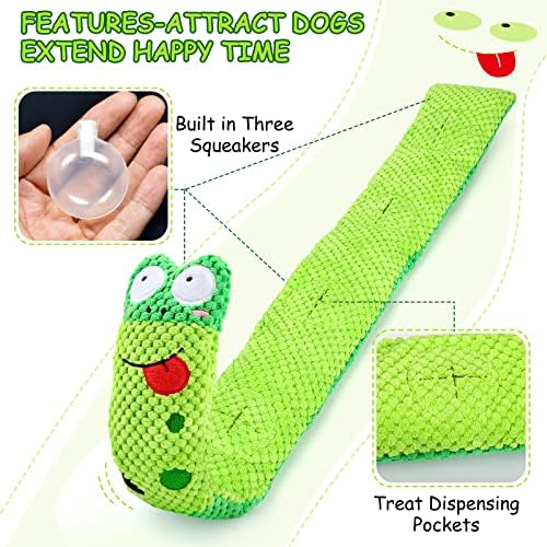 Letsmeet Squeaky Snuffle Dog Toy for Boredom Relief, Interactive Treat Puzzle Plush for Mental Stimulation & Foraging Training, Soft Chew Toy for Small Medium Dogs - Image 2