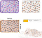 Dono 1 Pack 3 Dog Blankets, Soft Fluffy Fleece Pet Blanket Warm Sleep Mat Paw Print Design Puppy Kitten Throw Blankets Doggy Blanket for Dogs - Image 3