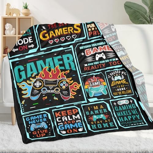 Gaming Blanket for Boys, Black, 40x60 Inches - Image 2